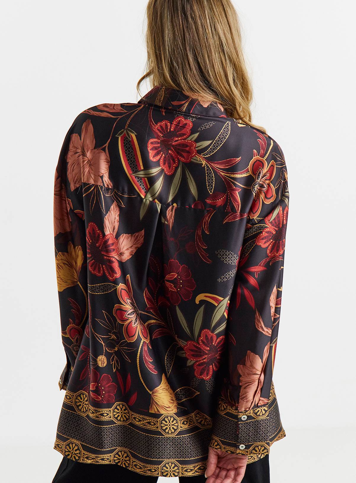 JD WILLIAMS Satin Long Sleeve Shirt 10 - Image 3
